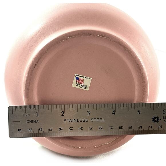 Vintage Vase Pottery South Western Native Pink Turquoise Hand Painted 12” - Picture 9 of 10